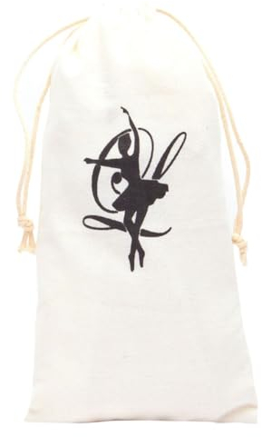 Parliky Ballettschuh Aufbewahrungstasche Mit Kordelzug Praktische Schuhtasche Für Tanzschuhe 13x27cm Aus Umweltfreundlichem Canvas Für Tanzunterricht Und Fitness