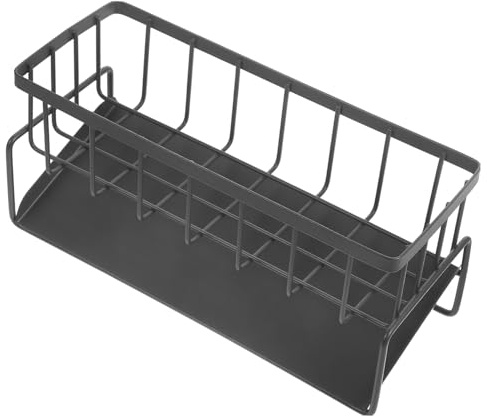 Kitchen Sink Sponge Dishcloth Organiser Carbon Steel Drain Rack