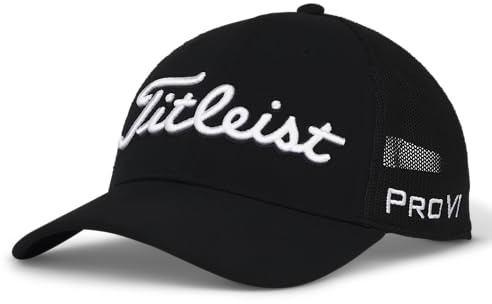 Titleist Herren Mütze Tour Performance Golfmütze aus Netzgewebe
