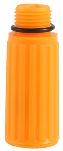 Cpolebev 16Mm AußEngewinde Ø Kunststoff ÖLschraube für Luftkompressor Orange