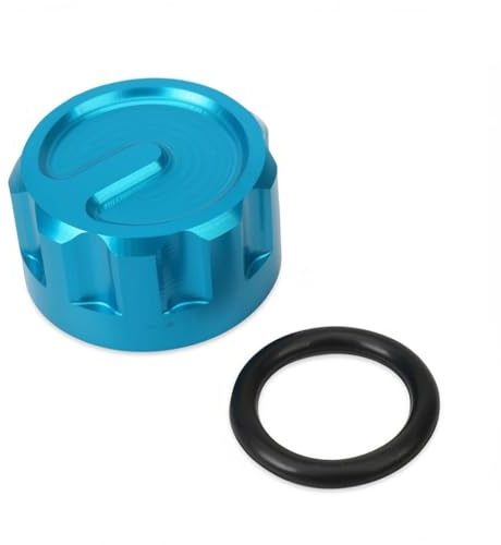 ALmart Motorcycle Accessories CNC Radiator Antifreeze Coolant Cap Water Tank Cap Decorative Cover Fit for CFMOTO 675SR-R Blue