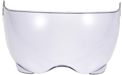 KOMBIUDA Visiera per Casco Moto in Plastica Nera, Sostituzione Diretta e Facile da Usare, Protezione Solare per Casco Estivo