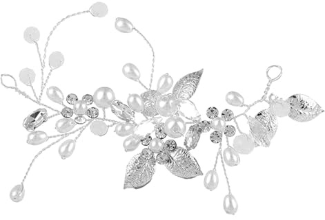 Feuilles Vignes De Cheveux, Fleurs de Mariage Cheveux Vigne Mariée, Fleurs de Mariage, Bandeau de Mariage Bijoux de Cheveux de Mariée, Coiffure Perlée pour Femmes et Filles