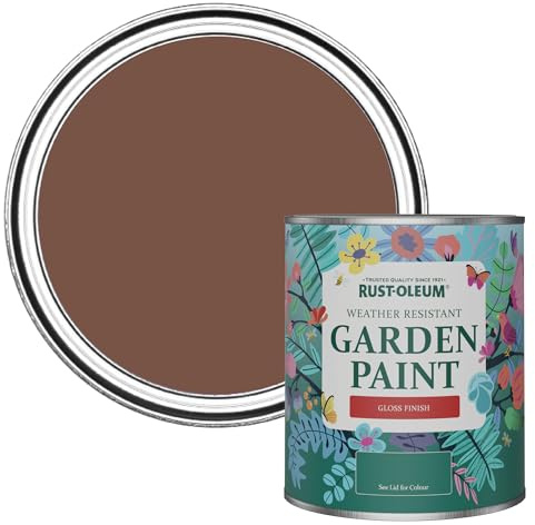 Rust-Oleum Mould Resistant Garden Paint in Gloss Finish - Faded Ember 750ml