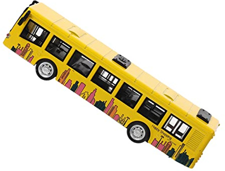 CVUTOVO Leksaksbuss I Legering Bussbilar Bussleksaksfordon Stadsbussleksak Leksak För Barn Gjuten Dragbackbuss Leksaksmodell Buss Leksaksbuss Barn Skolbussleksaker