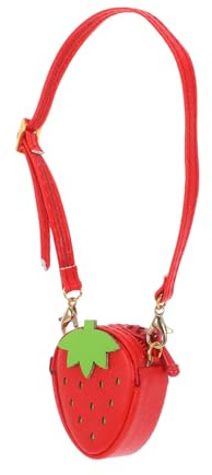 SOIMISS Bolso Mini Bandolera de Fresa para Muñecas Bjd Accesorio de Moda Portátil y Detallado para Vestir Muñecas