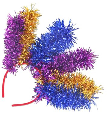 BIGULA Lametta-Haarbänder, Cosplay, handgefertigt, Haar-Accessoires für Damen, Maskerade, Kopfschmuck, Karneval, Kunstdekorationen, Urlaubskostüm-Zubehör