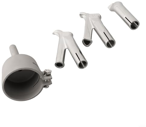 Lot de 4 pointes de soudure 5 mm pour buses de soudage à air chaud en vinyle, PVC, plastique, pour – Embouts de torche de soudage en alliage avec embouts ronds triangulaires (35 mm)