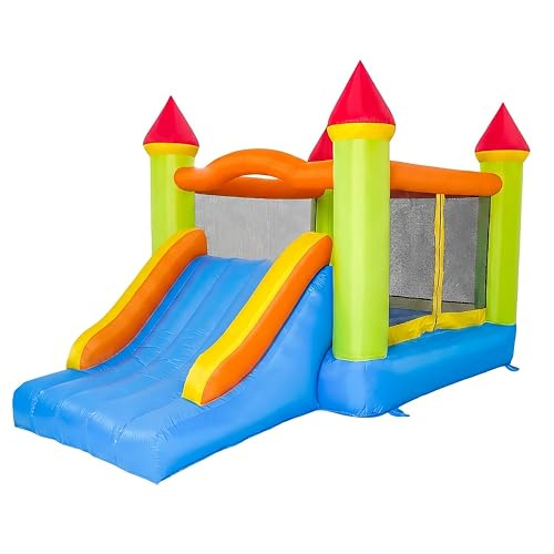 HAPYBOUCY Bounce House, Inflatable Bouncy Castle for Kids 3-10, Bouncy House with Big Slide & Blower, 13ft Lx8.2ft Wx8ft H, Jump House Outdoor Indoor Use, Nice Choice for Birthday Gift&Backyard Party