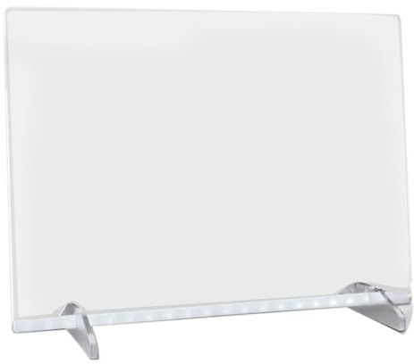 ml Lumiboard LED-Zeichenbrett mit 7 Farben Weihnachten 2025 Leuchtendes Acryl-Nachrichtenbrett Verstellbarer Ständer und 7 Stiften für Zuhause (White, 35x25cm)