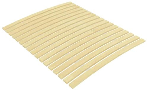 Holamys Bettlattenrost Ersatz 100x200 cm, 17 Federholzleisten aus massivem Pappelholz, Rollrost für Etagenbetten, Tagesbetten, Plattformbetten, langlebiges Bettgestell Zubehör