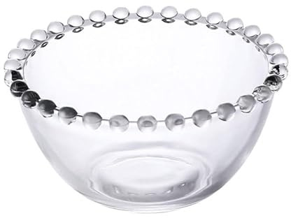 BESPORTBLE Glass Dessert Bowl 4.61In Transparent Food Serving Bowl for Salad Fruit Snacks Tableware Kitchen Use