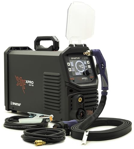 Taglierina al plasma 230 V Inverter Spartus XPro CUT 50, accensione pilota 40 A senza HF, PFC, taglierina al plasma max. 25 mm spessore di taglio, taglierina al plasma portatile - Bestschweissen.de