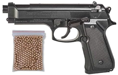 Outletdel ocio Pistola Perdigón Daisy 340. Calibre 4,5mm BBS. + Funda Portabalines + Balines. 23413/23054/13275