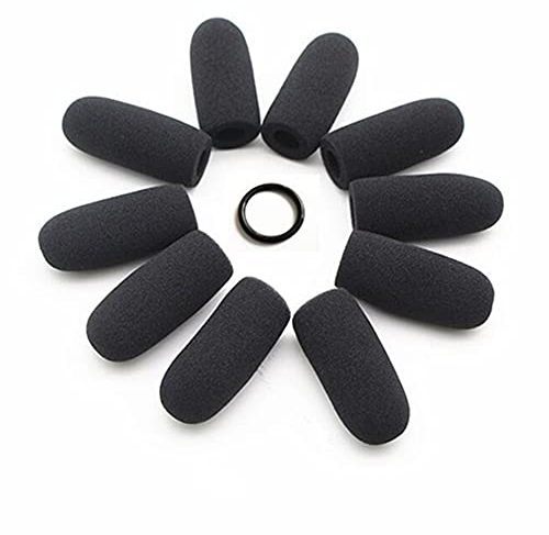 Saidbuds Luftfahrtmikrofon-Windschutzscheiben, weiche Mikrofon-Schaumstoff-Abdeckungen für David Clark M-4/M-7 Lightspeed Astro-Headsets