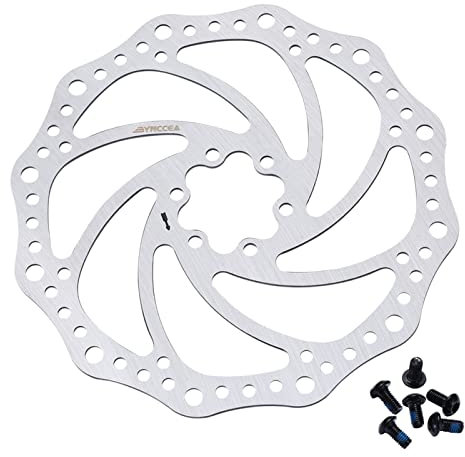 Bynccea 140mm 160mm 180mm 203mm Rotori Freno Disco Per Bicicletta con 6 Bulloni Adatto Per Bici Da Strada Mountain Bici BMX MTB