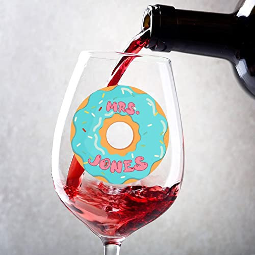 Rimego Juego de 2 copas de vino tinto personalizadas, copa de vino de Navidad, 17 onzas, idea de regalo para mujeres, amigos, hija, hermana, mamá
