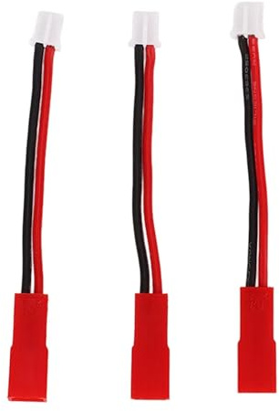Agatige 3 Stück RC JST Stecker, PH 2.0 Stecker- und Buchsenkabel, PH2.0 auf JST Stecker Adapter Hobby RC Fahrzeugbatterien RC Elektromotoren zubehör für AXIAL SCX24 1/24 Kettenfahrzeug