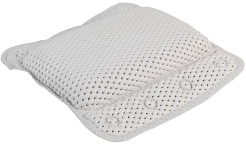Beldray LA032715UFFEU7 Anti Bac Bath Pillow - Easy to Clean, Secure Suction Cups, Relaxing Cushioned Design, Stylish, Treated with Thiabendazole & Zinc Pyrithione, Supports Head & Neck While Bathing