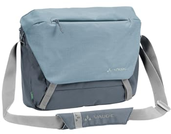 VAUDE Umhängetasche ROM M III Blau, hochwertige Messenger Bag Herren & Damen aus recyceltem PET, wasserabweisende Schultertasche mit Notebook-Fach ideal für den urbanen Alltag