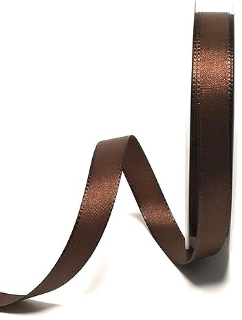 s.dekoda Taftband 50m x 15mm Braun Schleifenband Dekoband Taft Geschenkband