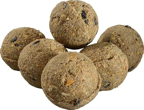 PANTO Ganzjahresknödel ohne Netz 100er Vorratspack - Wildvogelfutter ganzjährig mit Früchten & Insekten, Meisenknödel für Körner- & Weichfresser, auch im Sommer geeignet