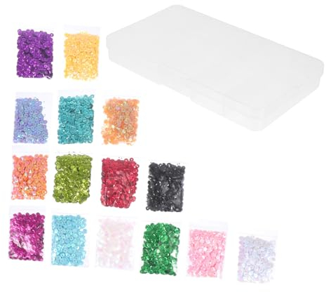 STOBOK Kreative Pailletten Lose Für -bastelmaterialien Für Bekleidungsdekoration Handgefertigte Accessoires Hochzeiten Und Schmuckdesign Sicher Und Langlebig Praktischer Box