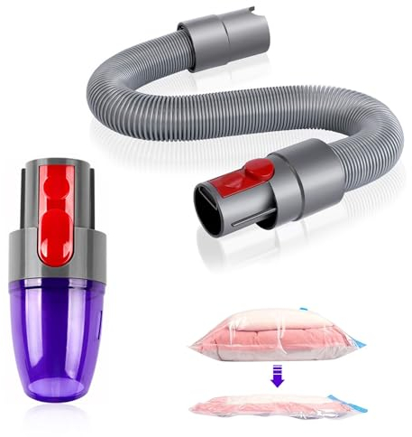 12.5 x 6 x 2.8 cm Suction Head for Vacuum Bags, Comes with Straw Adapter Vacuum Cleaner Attachment, Vacuum Bags for Clothing Adapter for Dyson Attachments, Suction Head for Vacuum Bags for Clothes (1)
