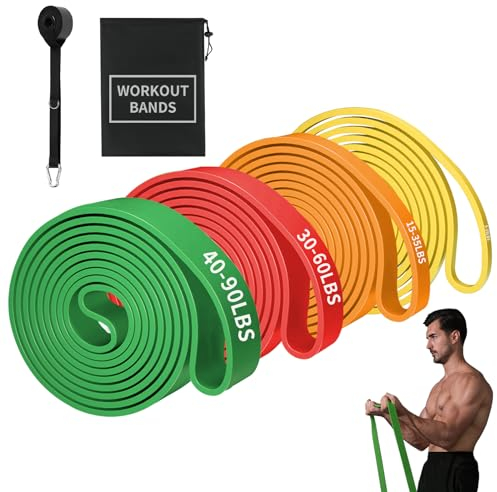 Exercise Bands Resistance Bands for Working Out,Pull Up Bands Set,at Home Workout Equipment,Workout Bands for Men and Women,Stretch Bands for Exercise,Physical Therapy,Fitness