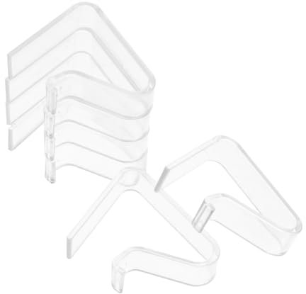 GRIRIW Tischdeckenclips Transparent rutschfest Für Picknicktische Küchen 6 Stück Groß