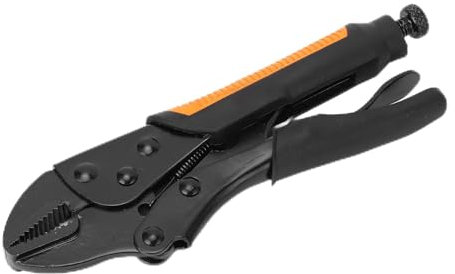 Locking Pliers Tool, Non Slip Handle, Adjustable Screw for Tightening, Gripping, Twisting and Rotating Flat Objects with Ease (7 inch)