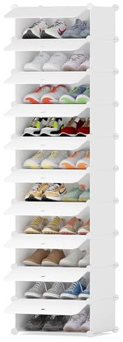 HOMIDEC Scarpiera, 10 Ripiani Scarpiera Salvaspazio Slim