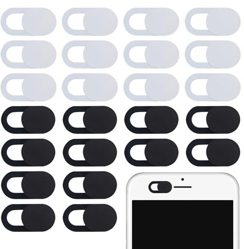 24 Stück Webcam Abdeckung,Laptop Kamera Abdeckung Laptop Zubehör,Handy Kamera Abdeckung Handy,Computer Zubehör,Kameraabdeckung Notebook für Webcam Cover,Kameraschutz Accessories Schieber Protection