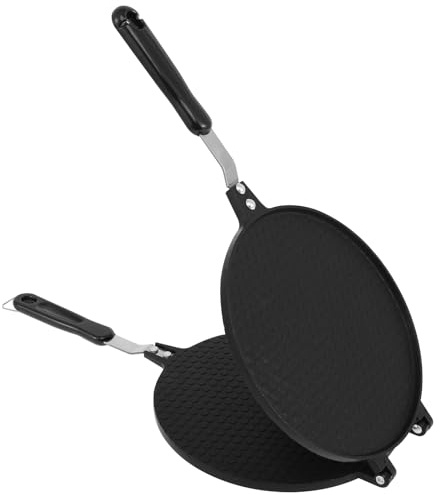 BAODBF Sartén para tortitas de 22 cm, revestimiento antiadherente de doble cara, para panqueques