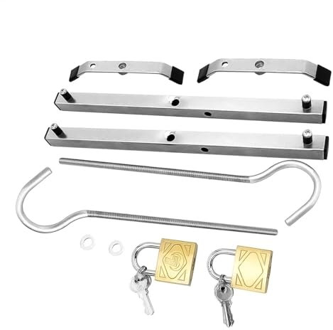 Ladder Locks for Roof Rack | Ladder Clamp Accessory | Lock Jaw Ladder Grip for Secure Van Roof Rack | Easy-to-Use for Roof Transport Roof Rack | Secure Ladder Clamp