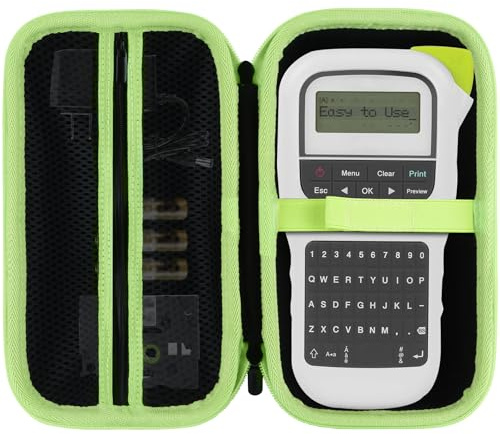 Lebakort Hart Schutz Hülle Etui Tasche für Brother P-Touch PTH110 Monochrom Beschriftungsgerät