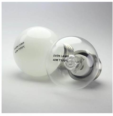 eufeifeiegds E27 40W Backofenlampe Salzbirne Hitzebeständiges Licht Hochtemperatur-Dunstabzugshaubenlampe Kühlschranklicht Warmweiß