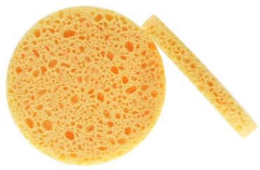 FOMIYES 12stücke Gesichtsschwämme aus Natürlicher Zellulose Reinigungsschwämme für Gesichtsreinigung Peeling-pads für Sanfte Hautreinigung und Unreinheitenentfernung