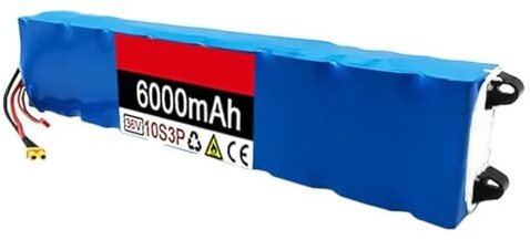 36V 6AH Batería De Litio para Bicicleta Eléctrica 10S3P Batería Recargable De Iones De Litio Batería De Litio De Repuesto para Patinete Eléctrico Placa De Protección Integrada XT30+JST
