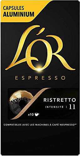 L'Or Espresso café ristretto Intensity 11-50 aluminiumkapslar kompatibla Nespresso * (set med 5 x 10 kapslar)