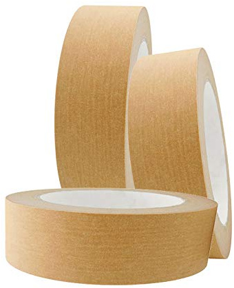 Lot de 3 rouleaux de ruban adhésif écologique pour encadrement 25 mm