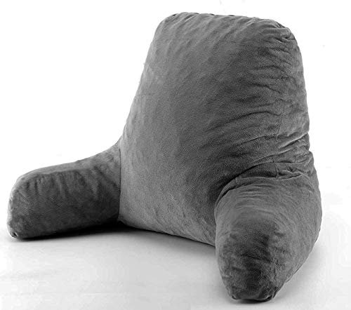 ORTHOLOGICS™️ Soft Reading Pillow Back Rest Lumbar Support Arm Seat Cushion Lounger Plush - Backrest for Books, Gaming, TV 2020 Model OL17