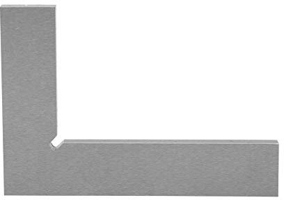 2 Accuracy Level Steel Right Angle Ruler Machinist Square 90 Degree Flat Edge Square Measuring Tools(100 * 70mm)