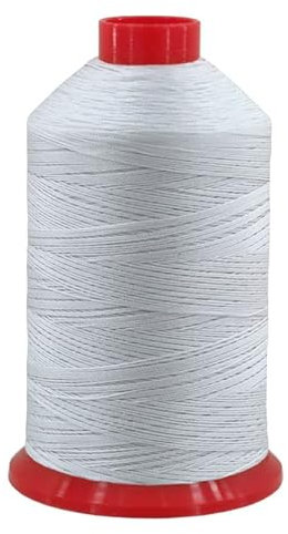 Ledergarn-Sattlergarn-Jeansgarn J20 Nähgarn Stärke 20, ca. 1500 Meter (0001 - Weiß)