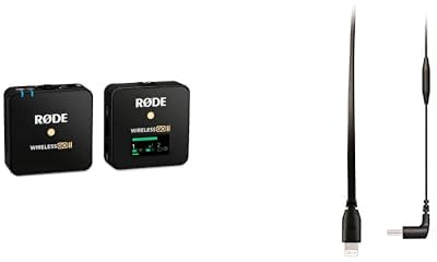 RØDE Wireless GO II Single Channel Wireless Microphone System + SC15 USB-C to Lighting Cable (300mm - iOS Compatible) for Filmmaking, Interviews and Content Creation