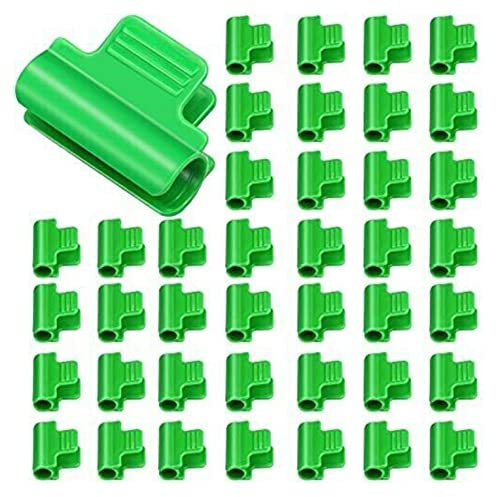 Lot de 40/50 pinces en plastique pour serre - Pour fixer les tomates, légumes, concombres - 50 pièces de 20 mm