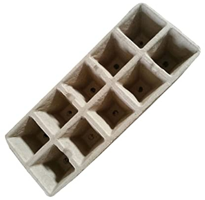 BESPORTBLE 13piezas Copa De Plántulas para Germinación De Plantas Macetas De Turba Biodegradables Bandejas De Germinación De Compartimentos para Vivero