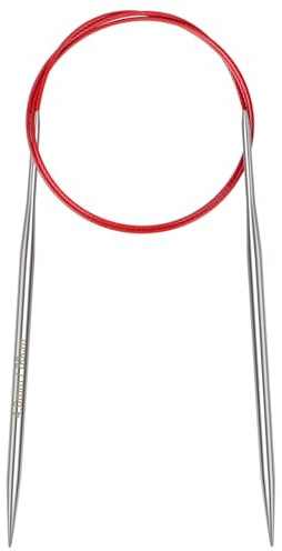 Aeelike 4mm Circular Knitting Needle 80cm, Circular Needles for Knitting | 32 inch Metal Round Knitting Needles, Stainless Steel Long Circular Knitting Needles 4mm 80cm, for Blanket Scarf Sweaters