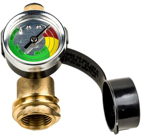 Adaptateur de Connexion pour Réservoir de Propane | Jauge De Pression Pour Réservoir De Gaz Avec Indicateur,Connecteur Barbecue et Accessoires Camping pour Chauffage VR Cuisine Extérieure