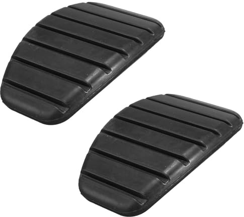 2 fundas de goma para pedal de freno de embrague, resistentes, resistentes, suaves, antideslizantes, accesorios de automóvil para pedal compatibles con Renault, Clio/Scenic (2 unidades, negro)
